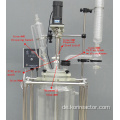 100l Glas Quimico mischender industrieller ummantelter Glasreaktor